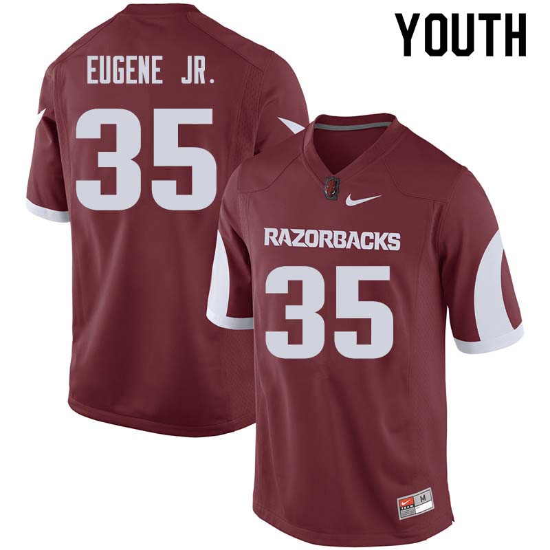 Youth #35 Dwayne Eugene Jr. Arkansas Razorback College Football Jerseys Sale-Cardinal